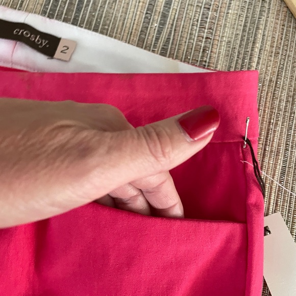 Crosby Pants Women’s Size 2 Hot Pink Cotton Stretch NEW - Picture 8 of 14